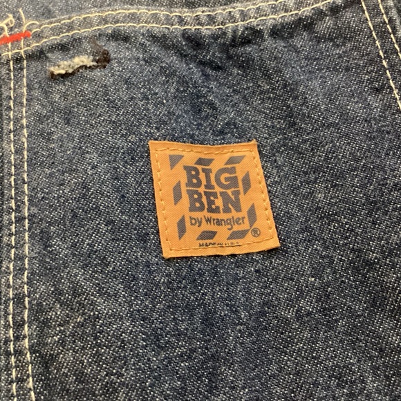 Big Ben Vintage Blanket lined Denim barn chore Utility Jacket mens 48 Long - Picture 4 of 15